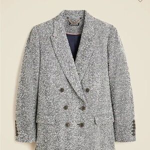 J. Crew Textured Gray Double-Breasted Blazer